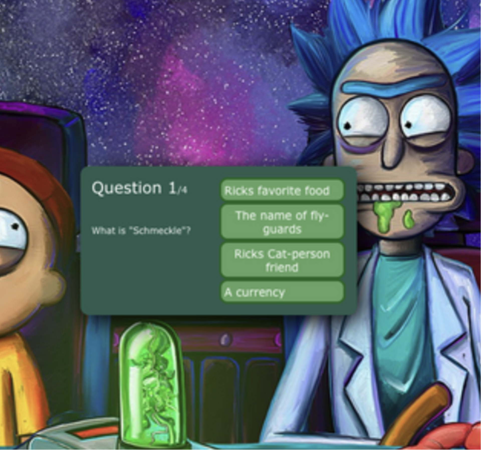 Rick and Morty quiz app