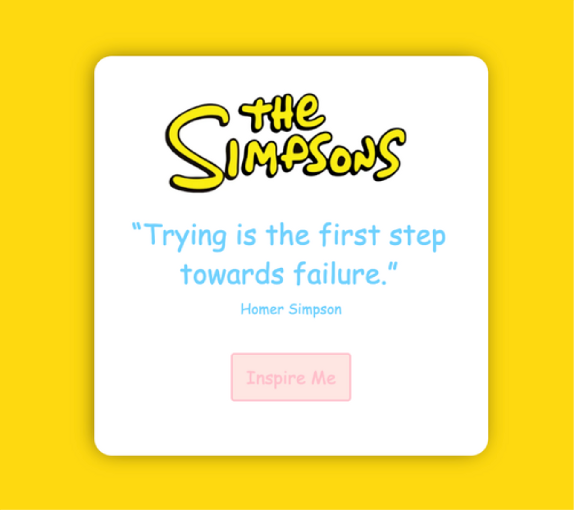 Simpsons quote generator